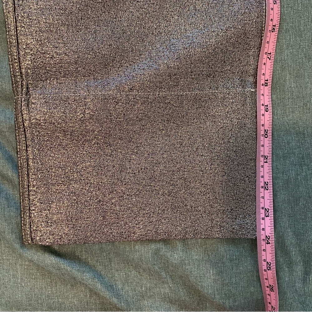 Madewell Slim Emmett Wide Leg Crop Metallic Bronze Pants Size 28 High Rise - Picture 7 of 8